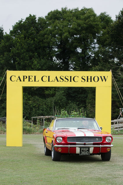 Entrants to the show are welcomed with each car being photographed on arrival.